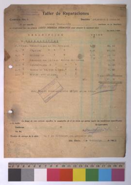 Contrato por reparaciones.