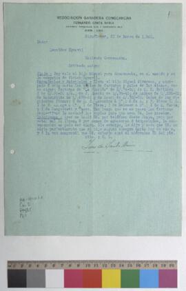 Envío de mercaderías y materiales