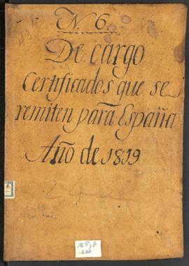 Libro de cargos de certificados