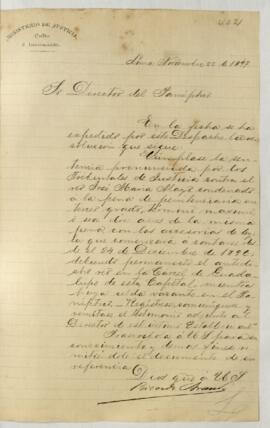 Testimonio de condena