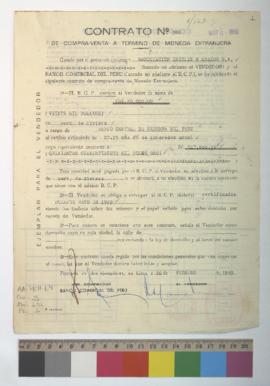 Contrato por compra-venta de divisas.