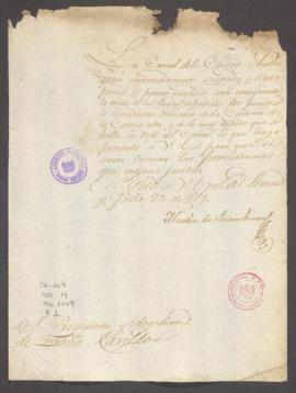 Correspondencia al Cabildo de Lima