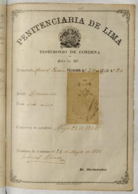 Testimonio de condena