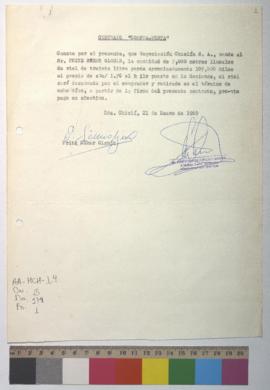 Contrato de compra venta de líneas de riel.