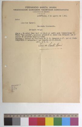 Inspección de fundo y envío de factura de la compra de crudo