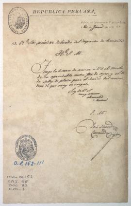 Recepción de nota y sellos de plata