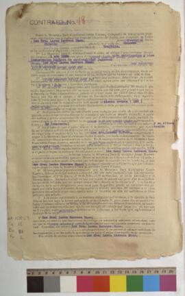 Contrato de emigración.