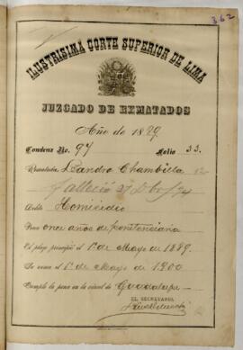 Copia certificada de condena