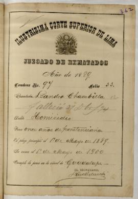 Copia certificada de condena