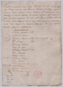 Relación de mayordomos