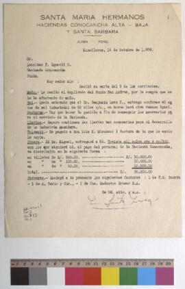 Remisión de maíz, entrega de sal y pago de personal