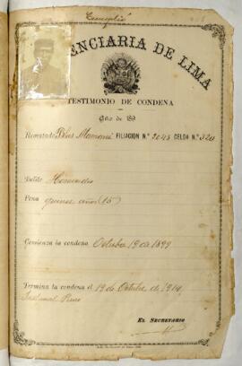 Testimonio de Condena