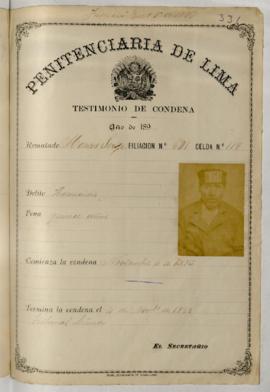 Testimonio de condena