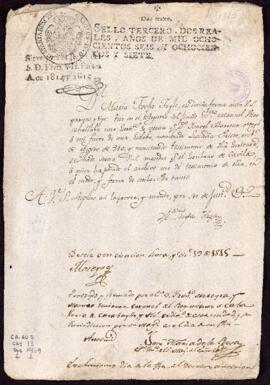 Entrega de testimonio