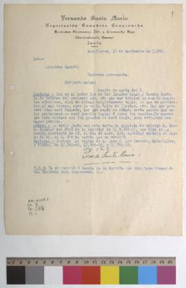Contadas de ganado lanar y vacuno, pago de cuenta y envío de copias de facturas