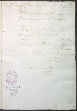 Presupuesto para un socorro al ejército
