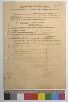 Contrato por compra-venta de divisas.
