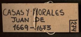 Protocolo notarial de Juan de Casas y Morales