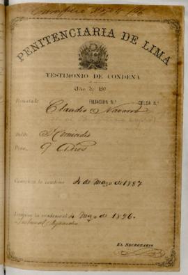Testimonio de condena