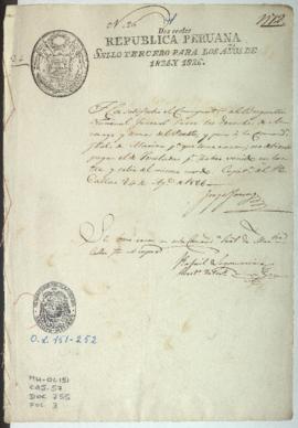 Solicitud de licencia de salida para bergatín
