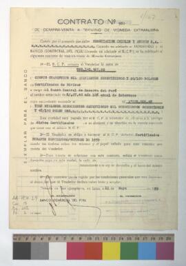 Contrato por compra-venta de divisas.