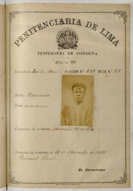 Testimonio de condena