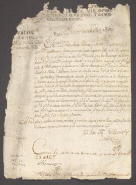 Entrega de testimonio