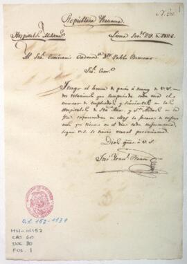 Relación de empleados y sirvientes de hospital