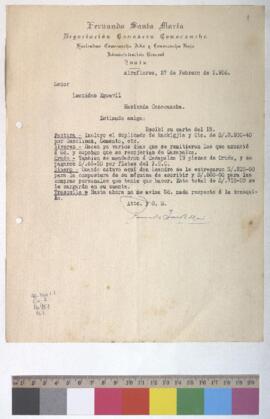 Envío de duplicado de factura, envío de crudo y dinero.