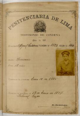 Testimonio de condena