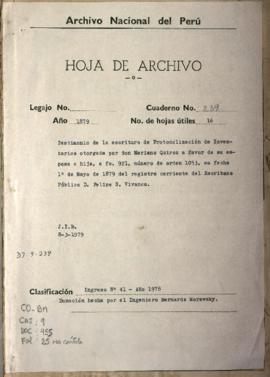 Inventario de bienes y división