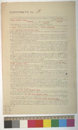 Contrato de emigración.