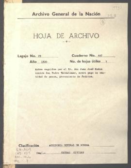 Cantidad de pesos
