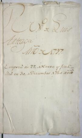 Protocolo notarial de Luis Arteaga