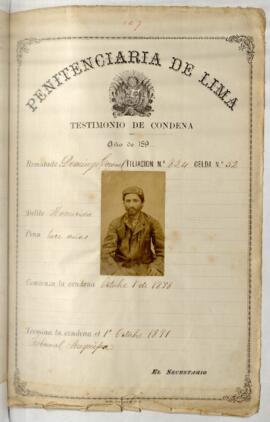 Testimonio de condena