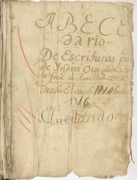 Protocolo notarial de F. Cayetano deArredondo