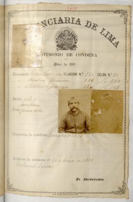 Testimonio de condena