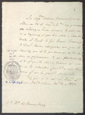 Recepción de donación