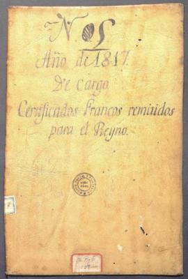 Libro de cargos de certificados