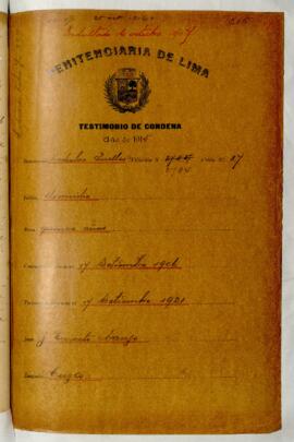 Testimonio de condena