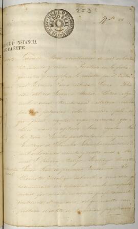 Testimonio de condena