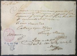 Permiso de depósito en almacén de la Aduana