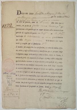 Contrato de venta de esclavo