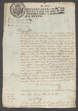 Entrega de testimonio