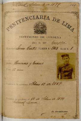 Testimonio de condena