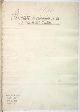 Estado general de artillería, armas y otros