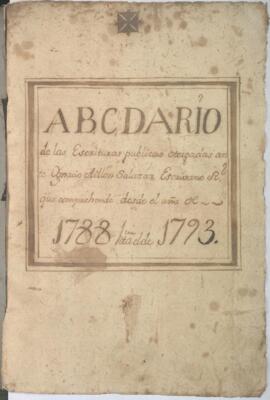 Protocolo notarial de Ignacio Ayllon Salazar