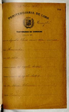 Testimonio de condena