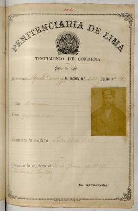 Testimonio de condena