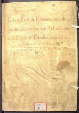 Libro de cargo de encomiendas